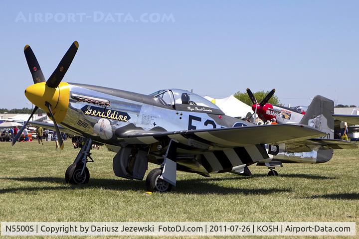 N5500S, 1944 North American F-51D Mustang C/N 44-63655, North American F-51D Mustang Geraldine CN 44-63655, NL5500S