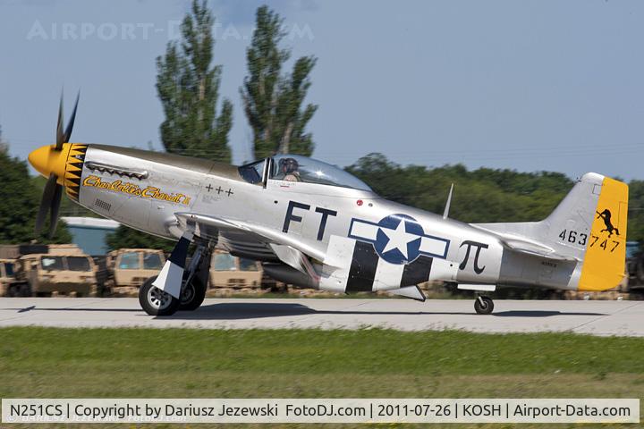 N251CS, North American F-51D Mustang C/N 44-74977N, North American F-51D Mustang “Charlotte's Chariot II” CN 44-74977N, N251CS