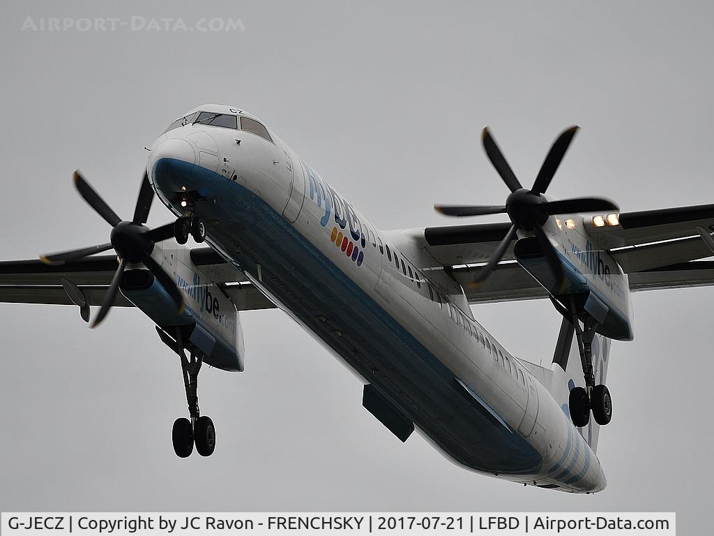 G-JECZ, 2007 De Havilland Canada DHC-8-402Q Dash 8 C/N 4179, Flybe BE3254 landing 23 from Southampton (SOU)