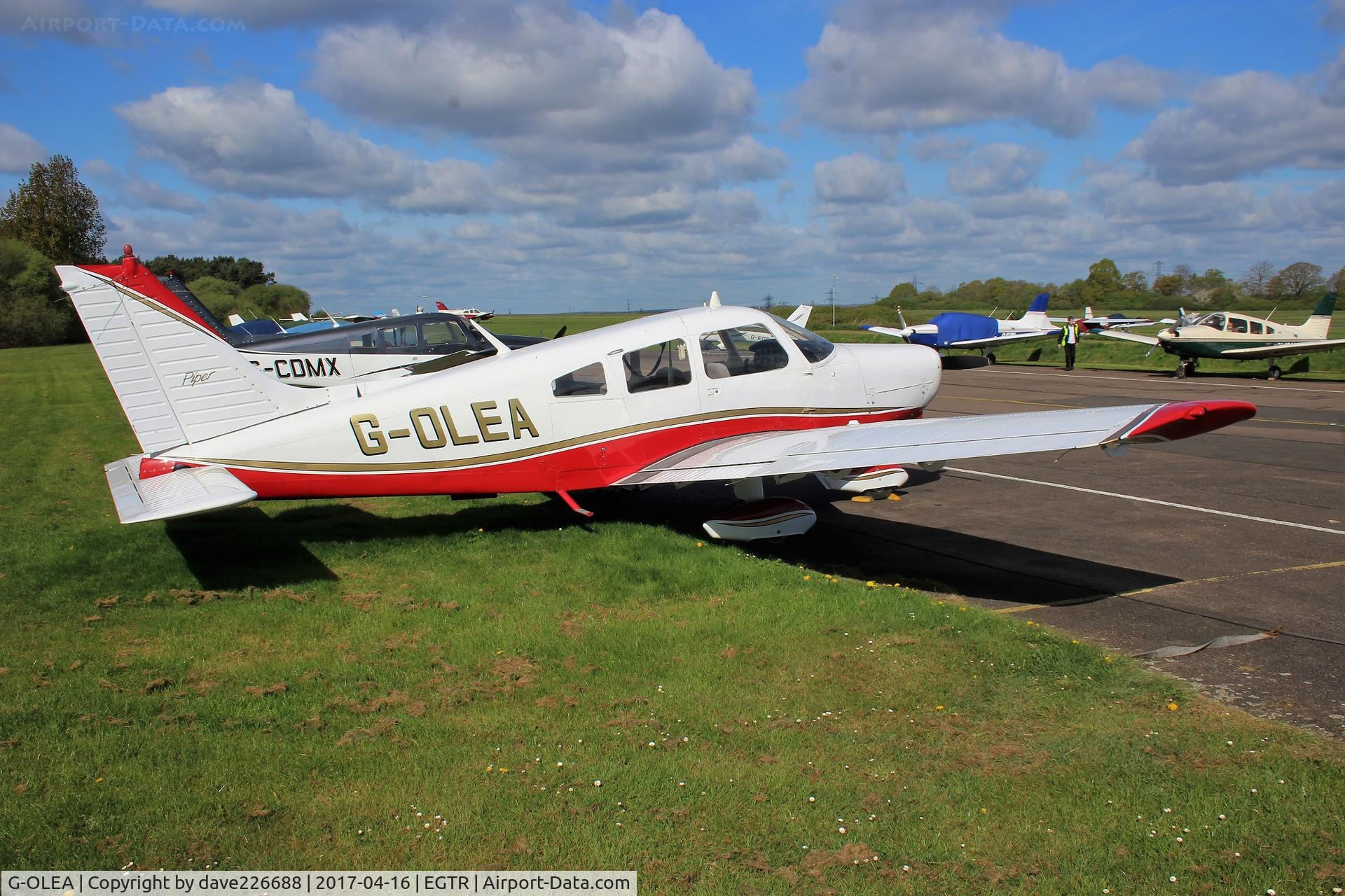 G-OLEA, 1974 Piper PA-28-151 Cherokee Warrior C/N 28-7415457, G OLEA at Elstree Aerodroe