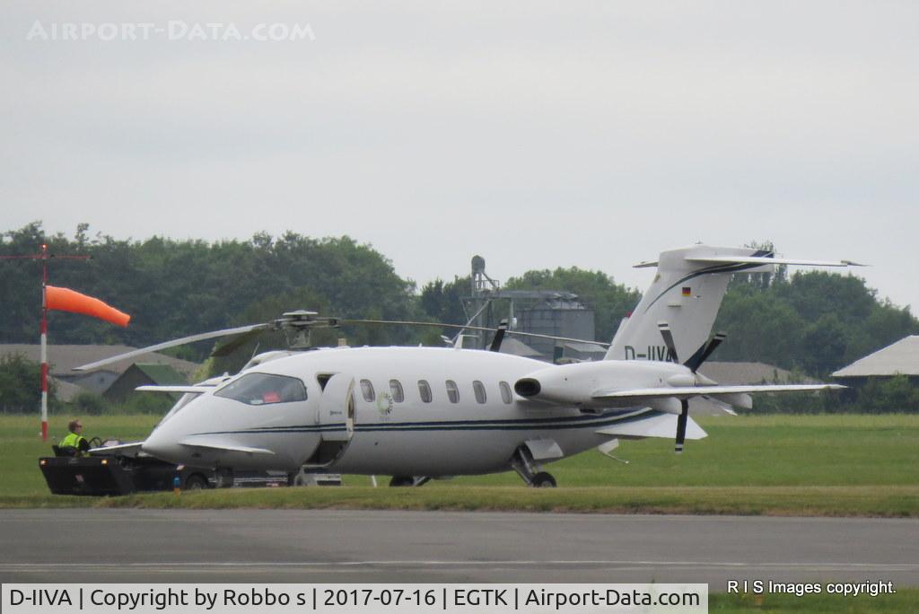 D-IIVA, 2007 Piaggio P-180 Avanti II C/N 1125, D-IIVA seen at Oxford Kidlington Airport.