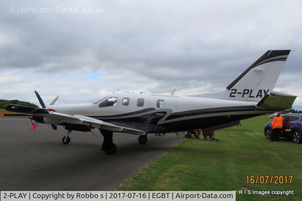 2-PLAY, 2004 Socata TBM-700 C/N 302, 2-PLAY seen at Turweston Airfield.