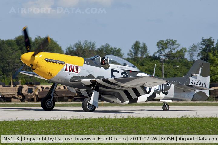 N51TK, North American F-51D Mustang C/N 44-63350, North American F-51D Mustang Lou IV CN 44-63350, N51TK