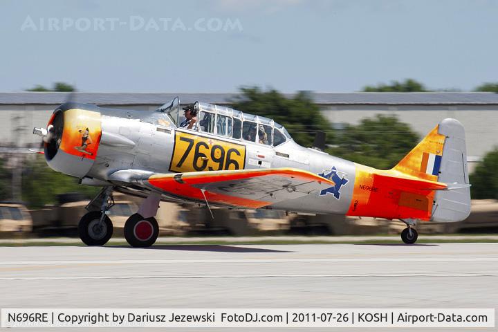 N696RE, North American AT-6C C/N 8813651, North American AT-6C Texan CN 8813651, N696RE