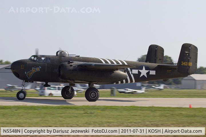 N5548N, 1943 North American B-25H Mitchell C/N 98-21107, North American B-25H Mitchell Barbie III CN 43-4106, N5548N