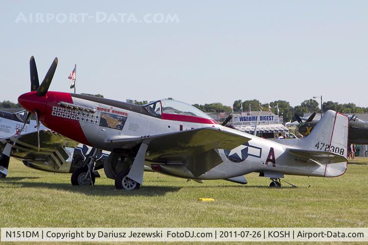 N151DM, 1944 North American F-51D Mustang C/N 44-13250, North American F-51D Mustang Ridge Runner CN 44-13250, NL151DM