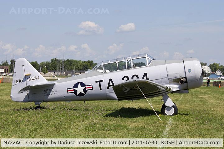 N722AC, North American AT-6G Texan C/N 168-346 (49-3242), North American AT-6G Texan CN 49-3242, N722AC