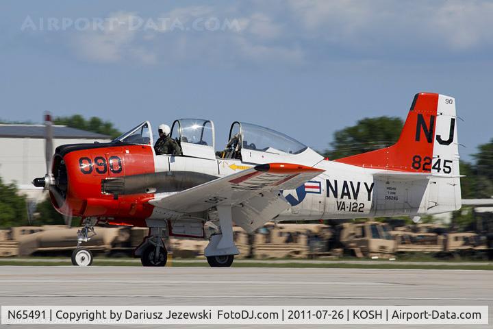 N65491, North American T-28B Trojan C/N 200-316 (138245), North American T-28B Trojan CN 138245, N65491
