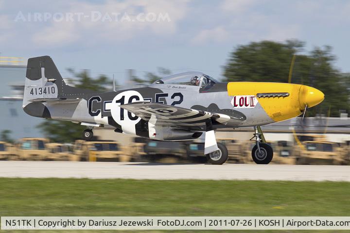 N51TK, North American F-51D Mustang C/N 44-63350, North American T-28B Trojan CN 138245, N65491
