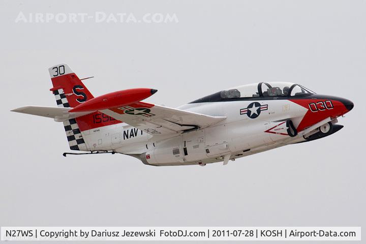N27WS, North American T-2B Buckeye C/N 310-30, North American T-2B Buckeye CN 1155235, N27WS