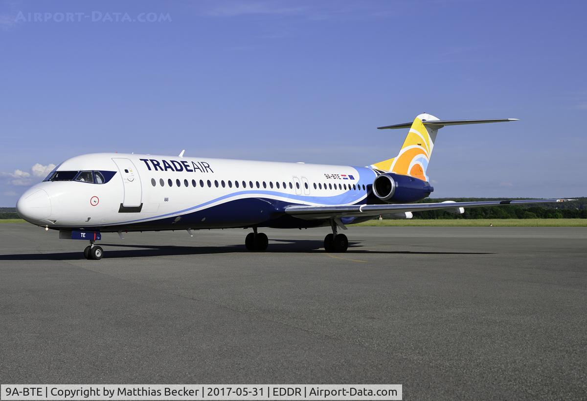 9A-BTE, 1992 Fokker 100 (F-28-0100) C/N 11416, 9A-BTE