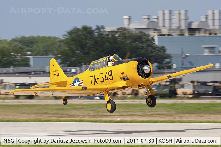 N6G, North American T-6G Texan C/N 168-463, North American T-6G Texan CN 49-3349A, N6G
