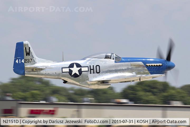 N2151D, 1944 North American F-51D Mustang C/N 122-40196, North American F-51D Mustang Moonbeam McSwine CN 44-12473, NL2151D