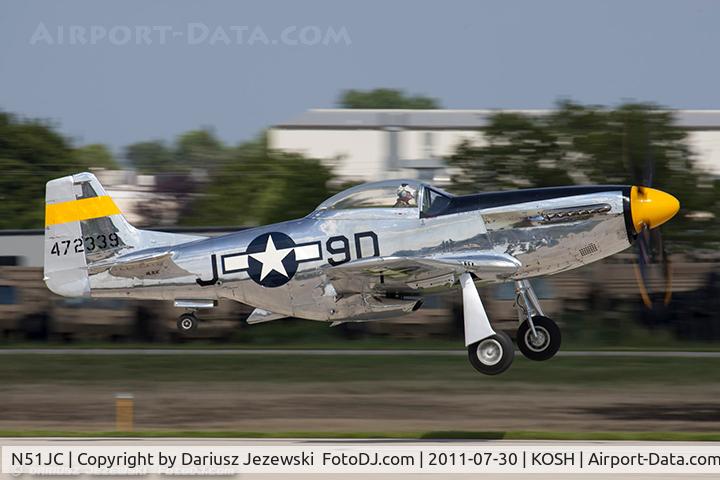 N51JC, 1944 North American P-51D Mustang C/N 122-38798, North American P-51D Mustang The Brat III CN 44-72339, NL51JC