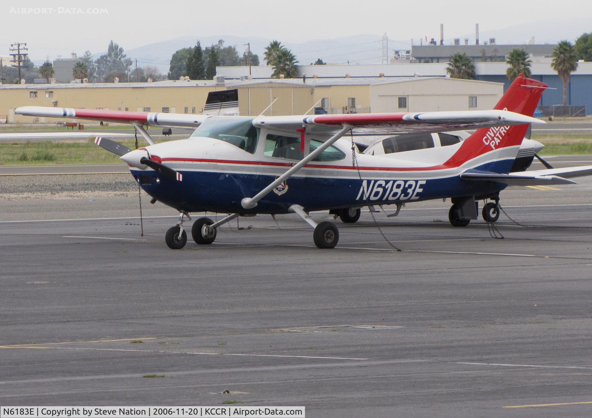 N6183E, 1983 Cessna 182R Skylane C/N 18268351, Civil Air Patrol 1983 Cessna 182R Skylane @ Buchanan Field, Concord, CA