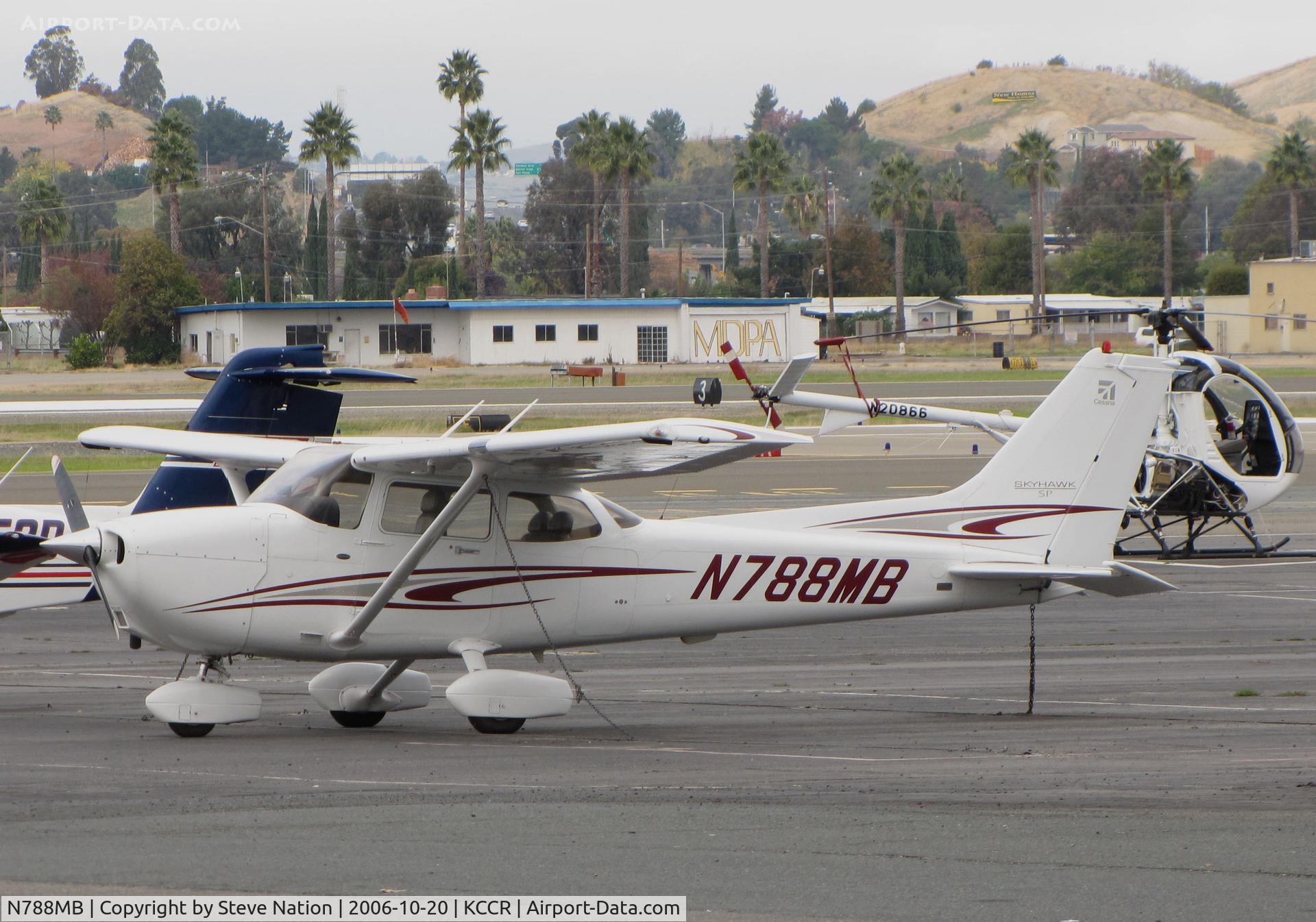 N788MB, 2005 Cessna 172S C/N 172S9963, Pacific States Aviation 2005 Cessna 172S immediately after delivery @ Buchanan Field, Concord, CA (Reg Cancelled 2010.02.01 to F-GTNV)