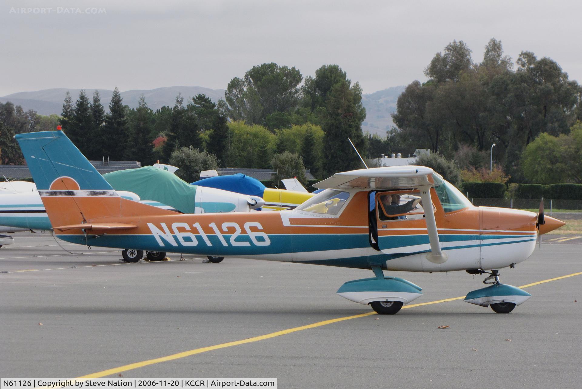 N61126, 1969 Cessna 150J C/N 15070819, Locally-based 1969 Cessna 150J in classic Discover Flying colors taxiing @ Buchanan Field, Concord, CA