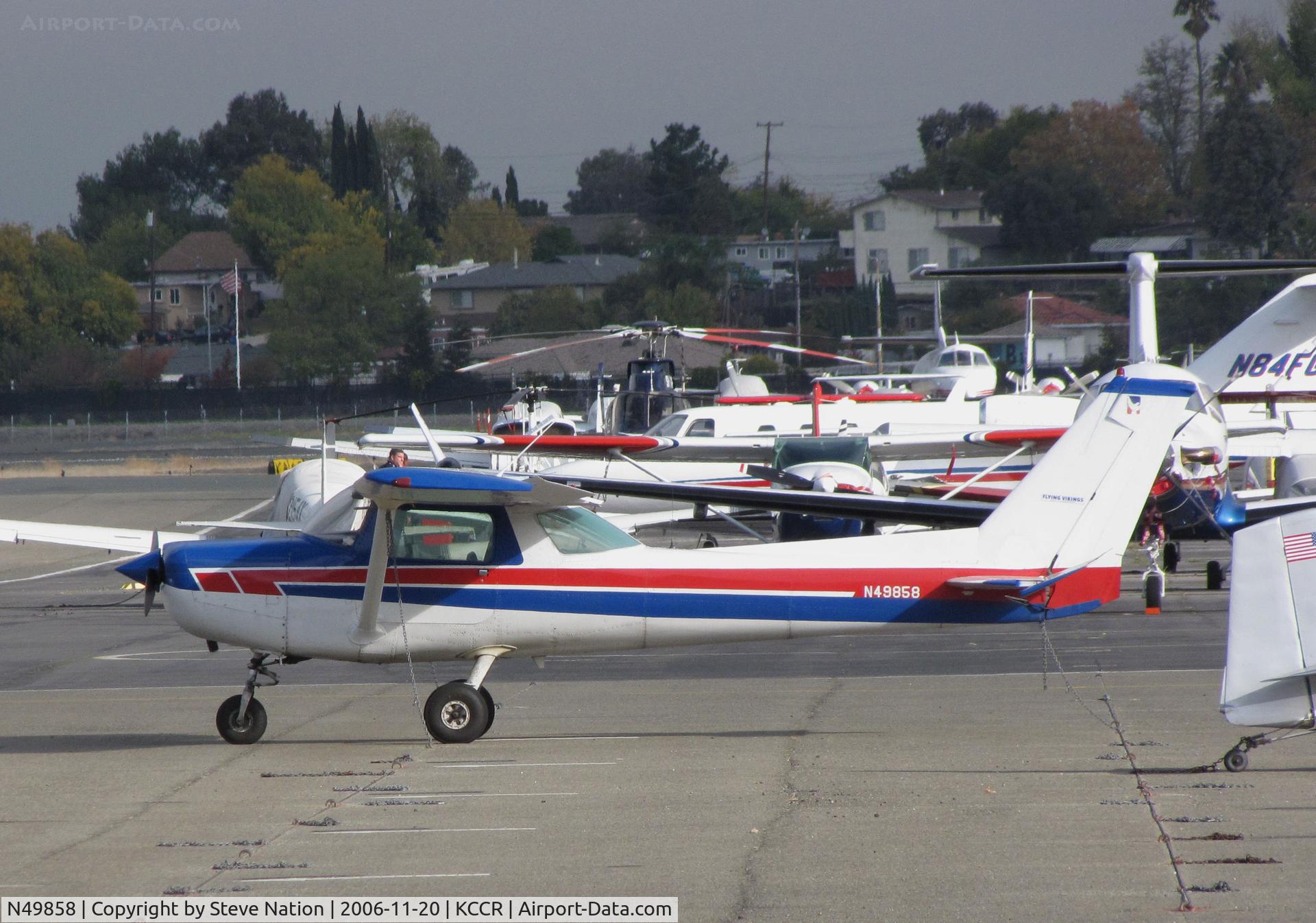 N49858, 1978 Cessna 152 C/N 15281362, Flying Vikings, Hayward, CA 1978 Cessna 152 on Pacific States Aviation visitor's ramp @ Buchanan Field, Concord, CA (de-registered and cancelled 2010-04-13 as sold to The Phillipines