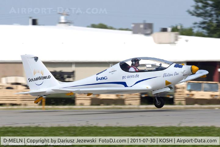 D-MELN, PC-Aero Elektra One C/N 01, PC-Aero Elektra One CN 01 - Electric powered composite aircraft, D-MELN