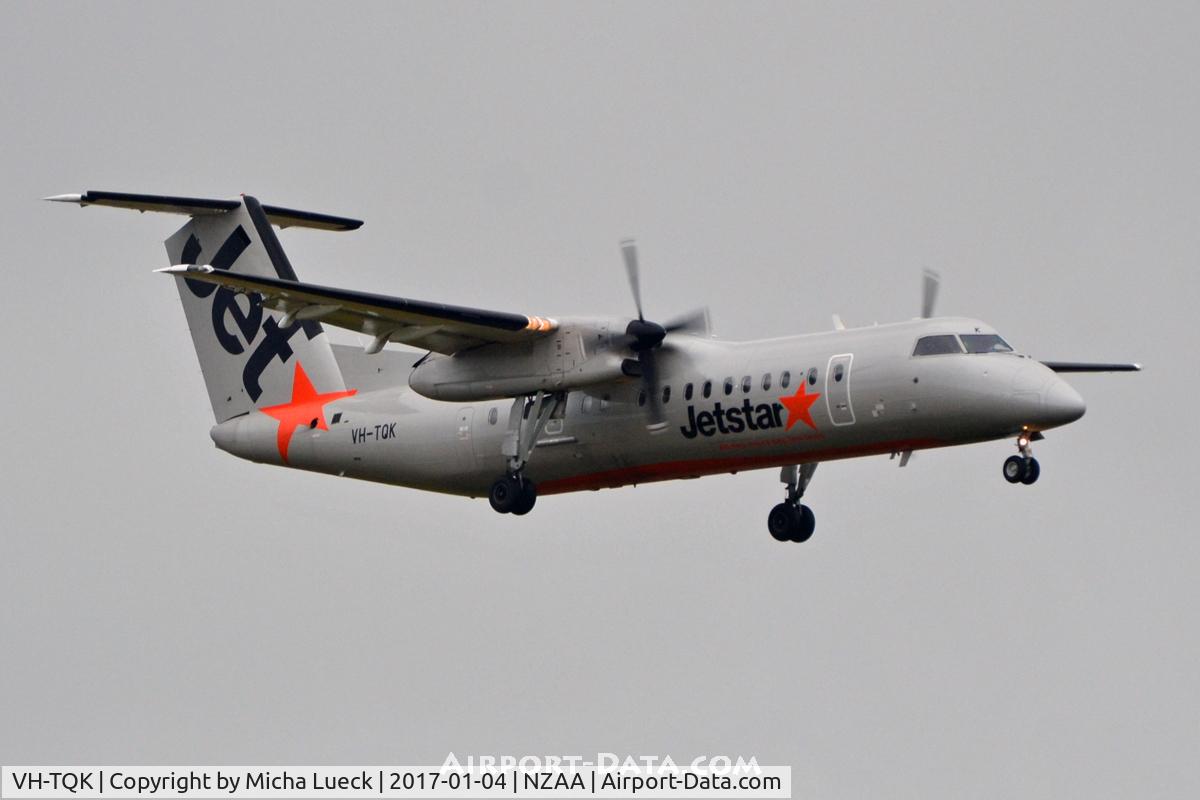 VH-TQK, 2004 De Havilland Canada DHC-8-315Q Dash 8 C/N 600, At Auckland