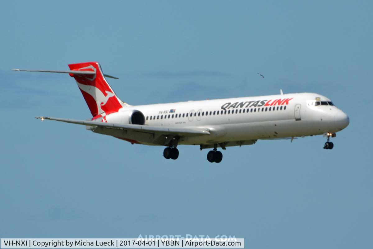 VH-NXI, 1999 Boeing 717-2K9 C/N 55054, At Brisbane