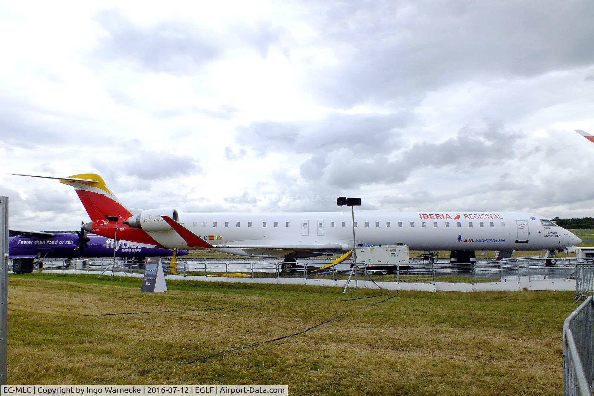 EC-MLC, 2016 Bombardier CRJ-1000ER NG (CL-600-2E25) C/N 19048, Bombardier CRJ-1000ER NG of Iberial Regional at Farnborough International 2016
