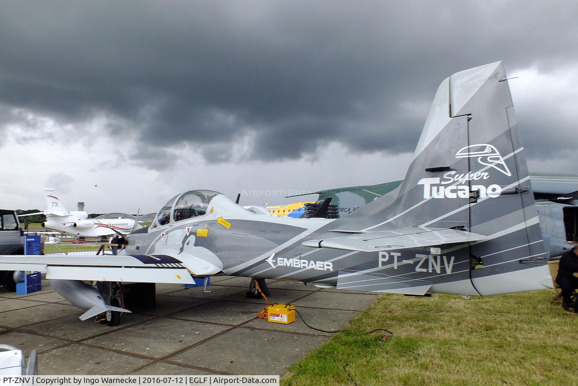 PT-ZNV, Embraer A-29B Super Tucano (EMB-314) C/N 31400221, EMBRAER A-29B Super Tucano (EMB-314) at Farnborough International 2016