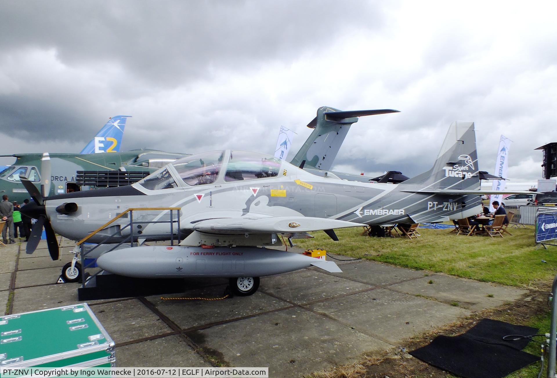 PT-ZNV, Embraer A-29B Super Tucano (EMB-314) C/N 31400221, EMBRAER A-29B Super Tucano (EMB-314) at Farnborough International 2016