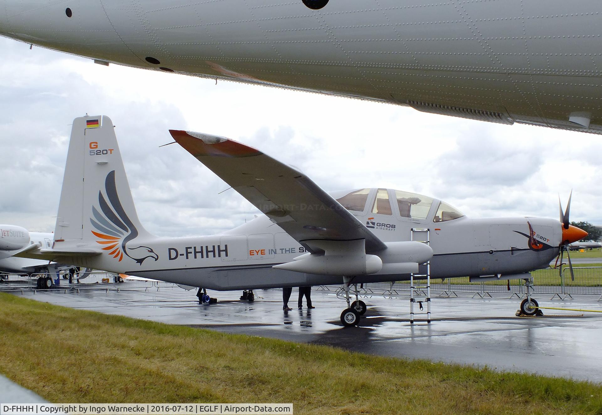 D-FHHH, Grob G-520T Egrett II C/N 10200, Grob G.520T Egrett II at Farnborough International 2016