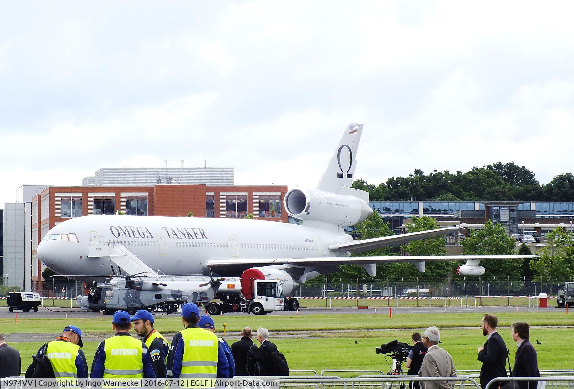 N974VV, 1979 Douglas KDC-10-40l C/N 46974, McDonnell Douglas DC-10-40 of Omega Air Refuelling at Farnborough International 2016