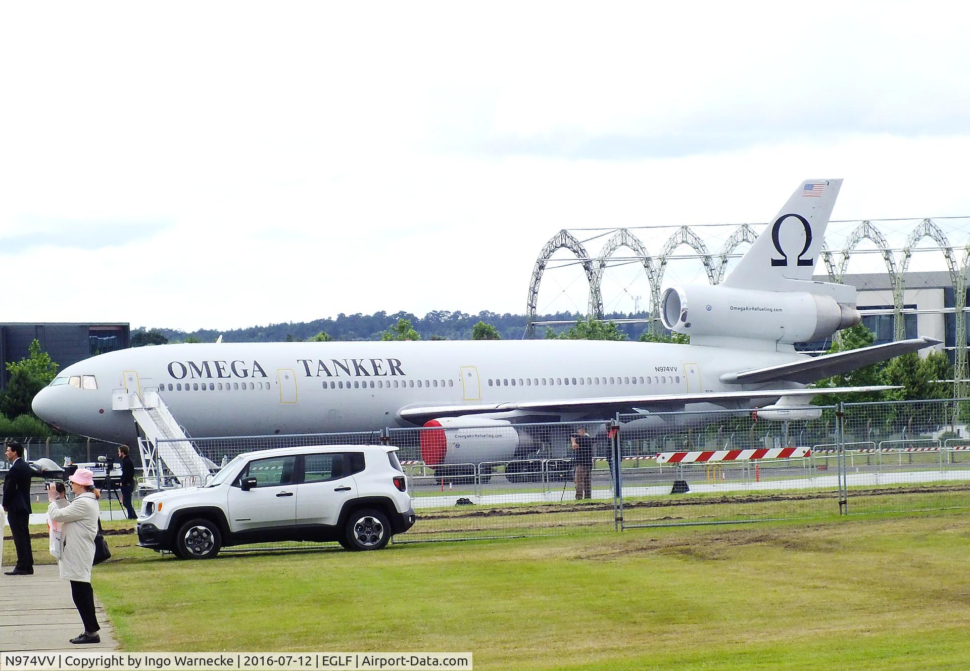 N974VV, 1979 Douglas KDC-10-40l C/N 46974, McDonnell Douglas DC-10-40 of Omega Air Refuelling at Farnborough International 2016