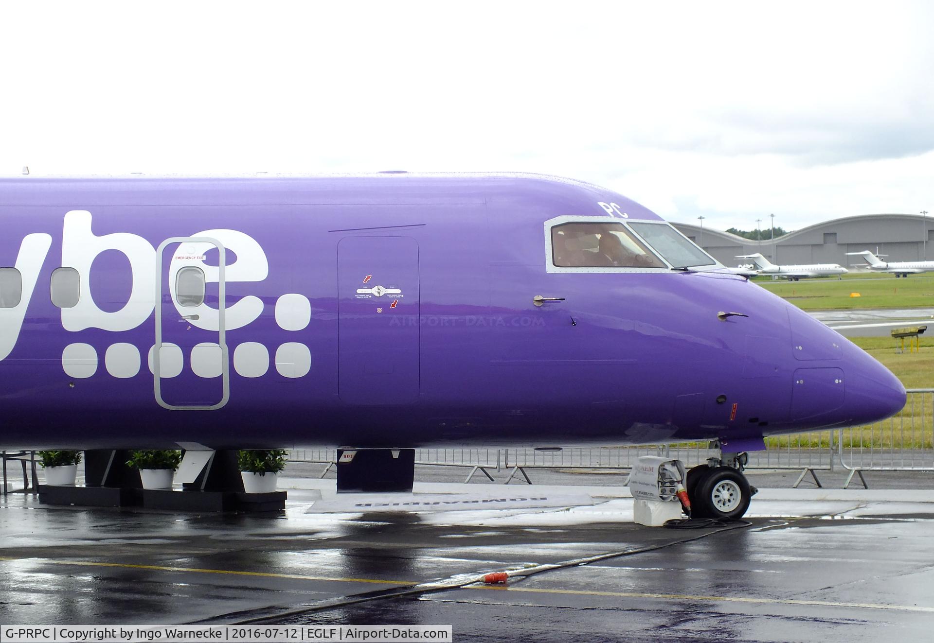 G-PRPC, 2010 Bombardier DHC-8-402 Dash 8 C/N 4338, Bombardier (De Havilland Canada) DHC-8-402 (Dash 8) of flybe at Farnborough International 2016