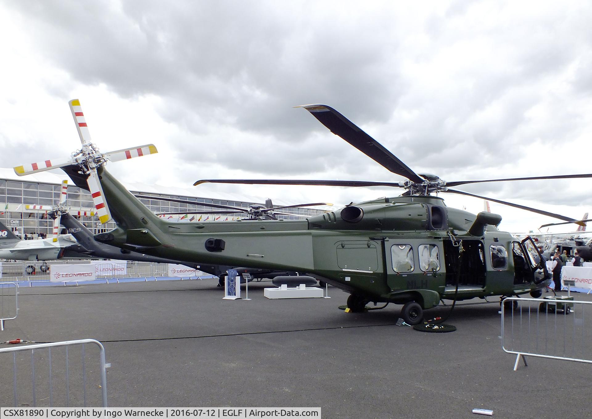 CSX81890, AgustaWestland AW-149 C/N 023, AgustaWestland AW149 at Farnborough International 2016