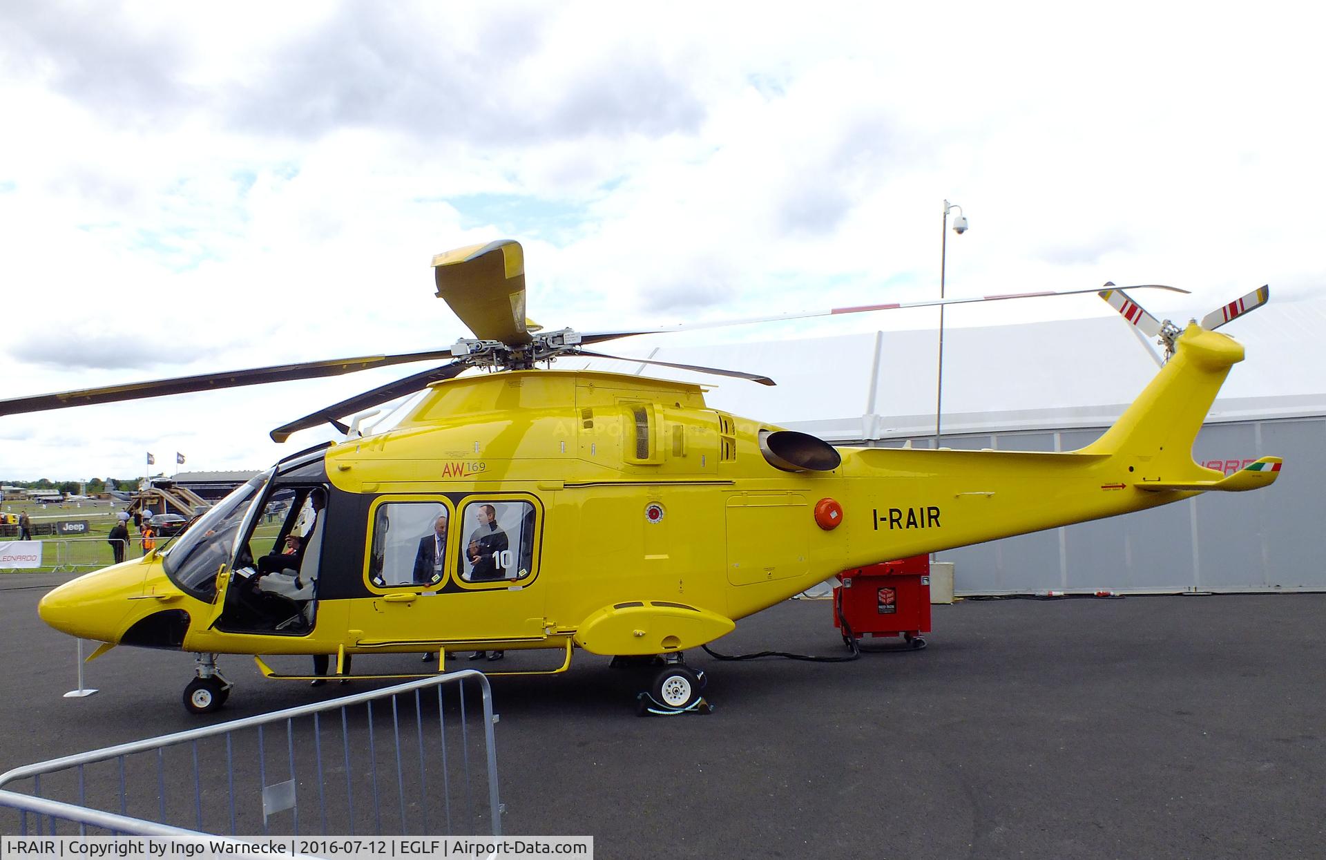 I-RAIR, 2015 AgustaWestland AW169 C/N 69010, AgustaWestland AW169 at Farnborough International 2016
