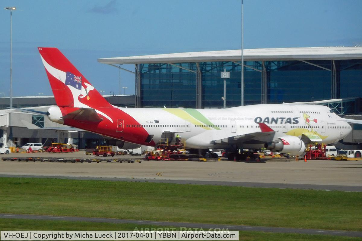 VH-OEJ, 2003 Boeing 747-438/ER C/N 32914, Spirit of the Australian Team