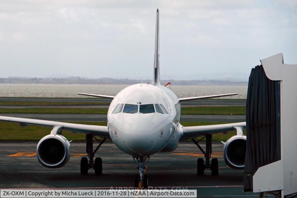 ZK-OXM, 2016 Airbus A320-232 C/N 7362, At Auckland (aircraft was just 1 month old)