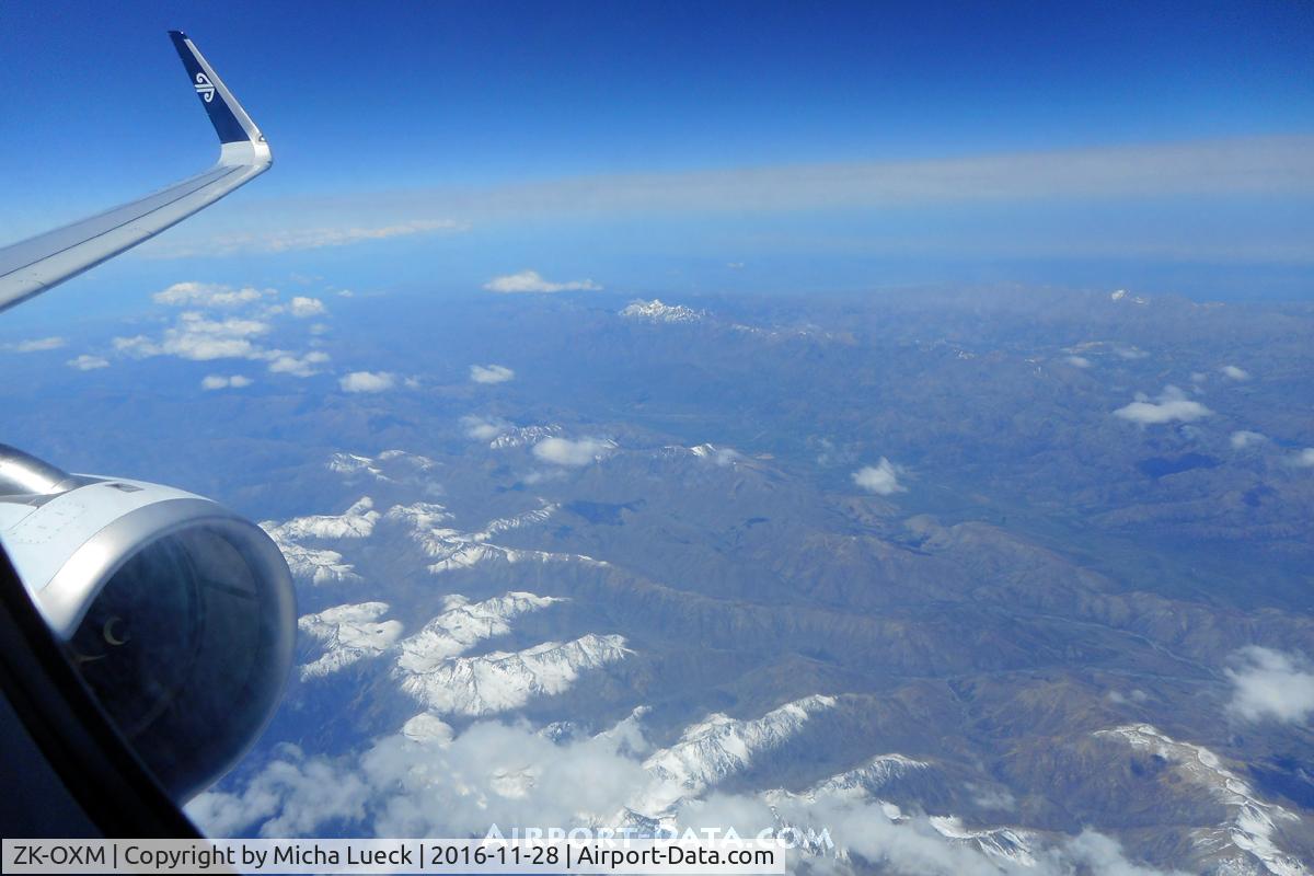 ZK-OXM, 2016 Airbus A320-232 C/N 7362, Aircraft was just one month old (AKL-CHC)