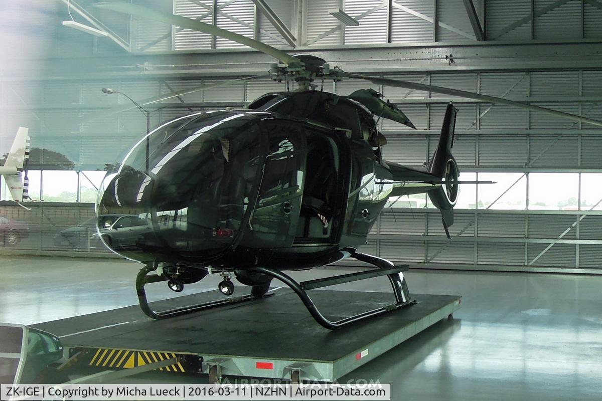 ZK-IGE, 2008 Eurocopter EC-120B Colibri C/N 1555, At Hamilton