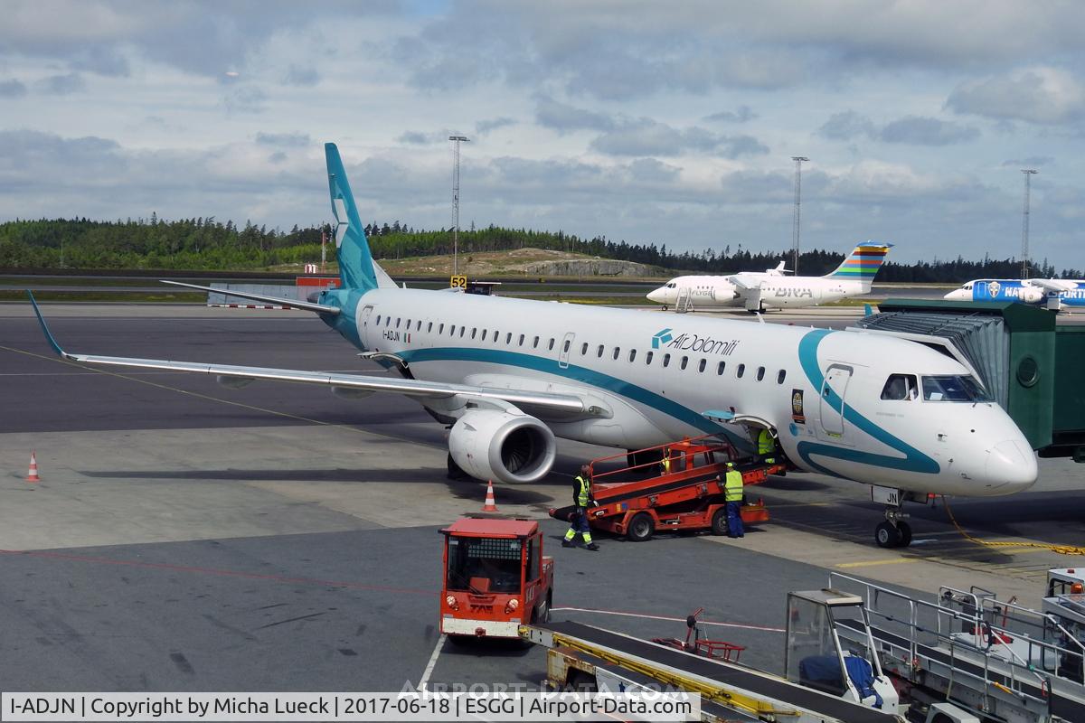 I-ADJN, 2009 Embraer 195LR (ERJ-190-200LR) C/N 19000270, At Gothenburg