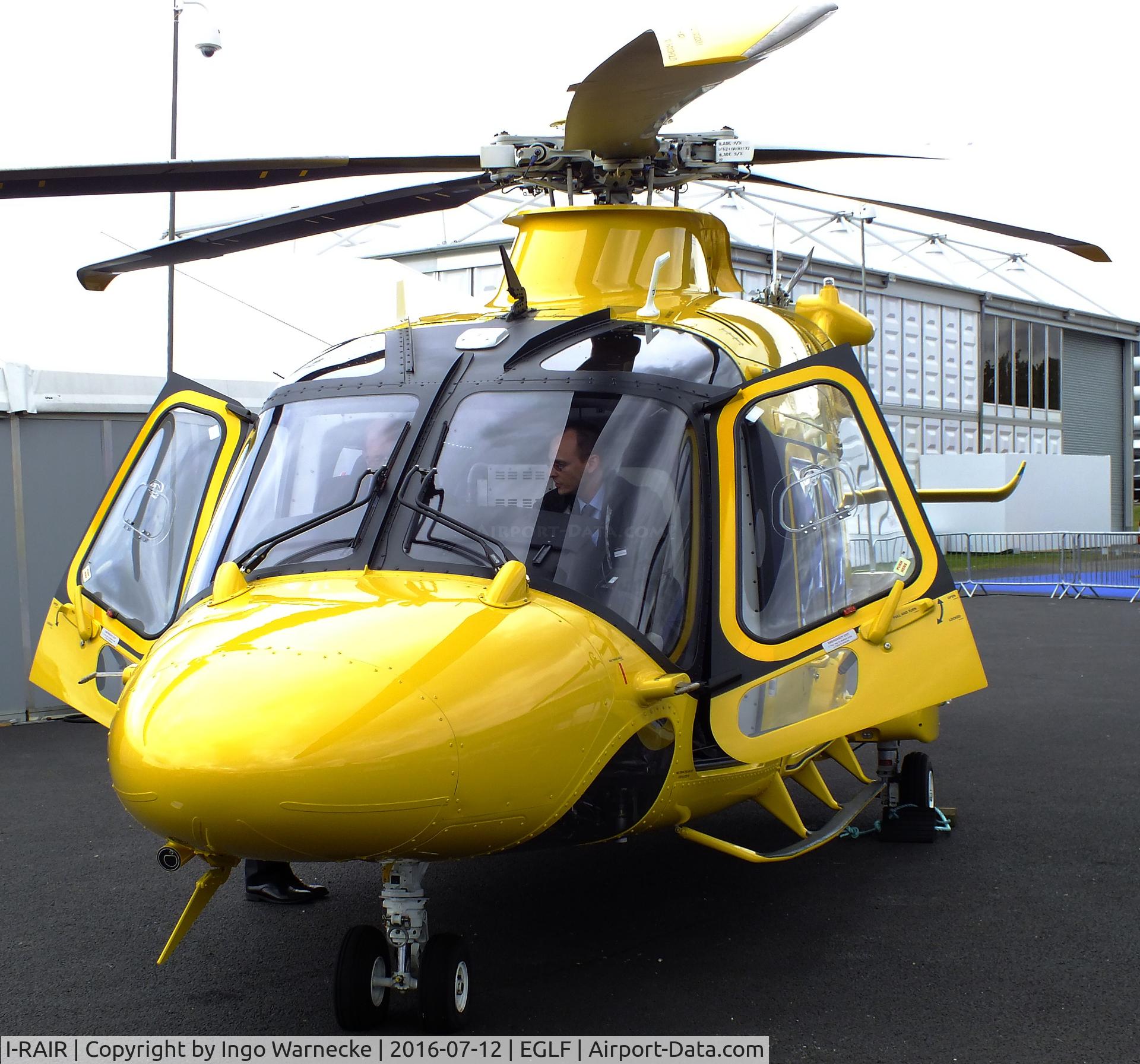 I-RAIR, 2015 AgustaWestland AW169 C/N 69010, AgustaWestland AW169 at Farnborough International 2016