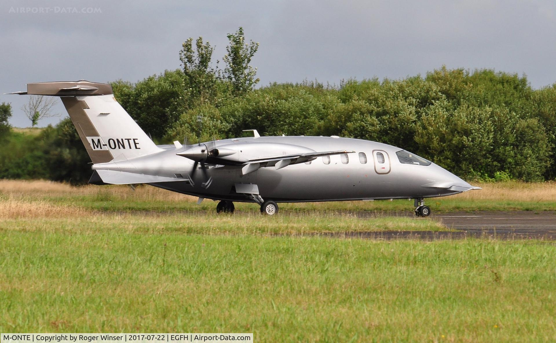 M-ONTE, 2009 Piaggio P-180 Avanti II C/N 1176, Visiting P-180 operated by Scotia Aviation..