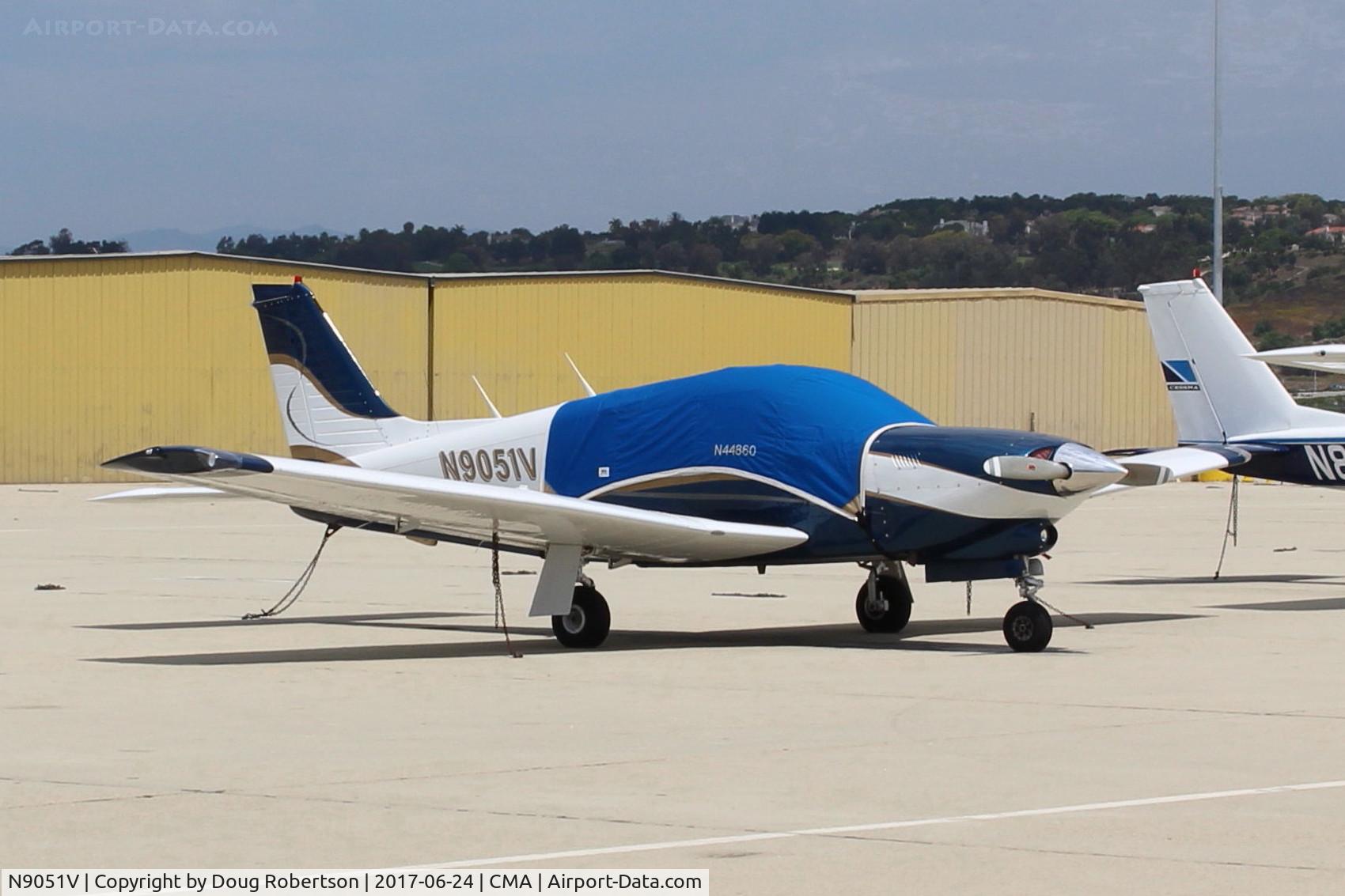 N9051V, 1977 Piper PA-28R-201T Turbo Cherokee Arrow III C/N 28R-7703334, 1977 Piper PA-28R 201T TURBO ARROW III, Continental TSIO-360-F 200 Hp, 1,400 hour TBO. On transient ramp