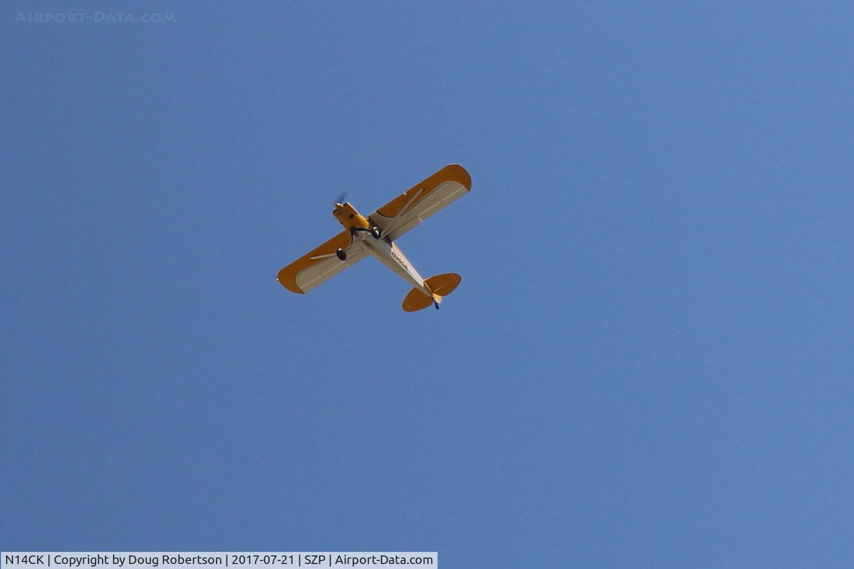 N14CK, 2017 Cub Crafters CCK-1865 Carbon Cub C/N CCK-1865-0077, Registered as 2017 BLUE OAK LLC CUBCRAFTERS CCK-1865 CARBON CUB EX, unknown engine, EAB, very rapid takeoff climb Rwy 22