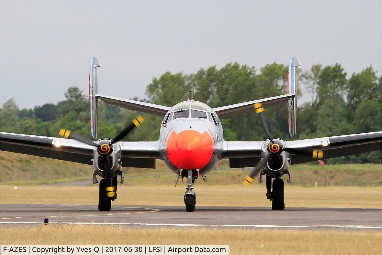 F-AZES, Dassault MD-312 Flamant C/N 226, F-AZES - Dassault MD-312 Flamant, Taxiing to parking area, St Dizier-Robinson Air Base 113 (LFSI) Open day 2017