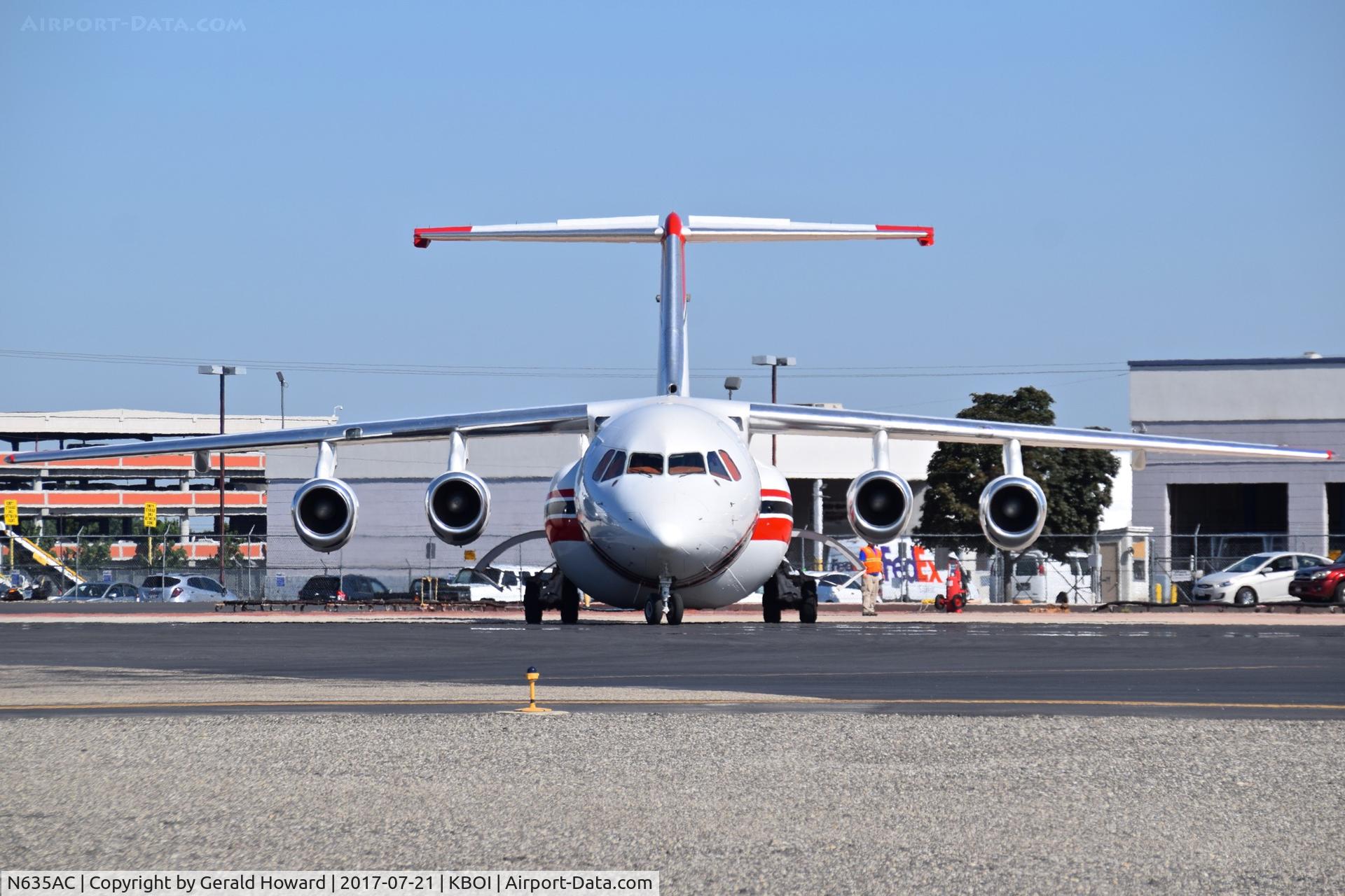 N635AC, 1998 British Aerospace Avro 146-RJ85 C/N E.2330, On the NIFC ramp.