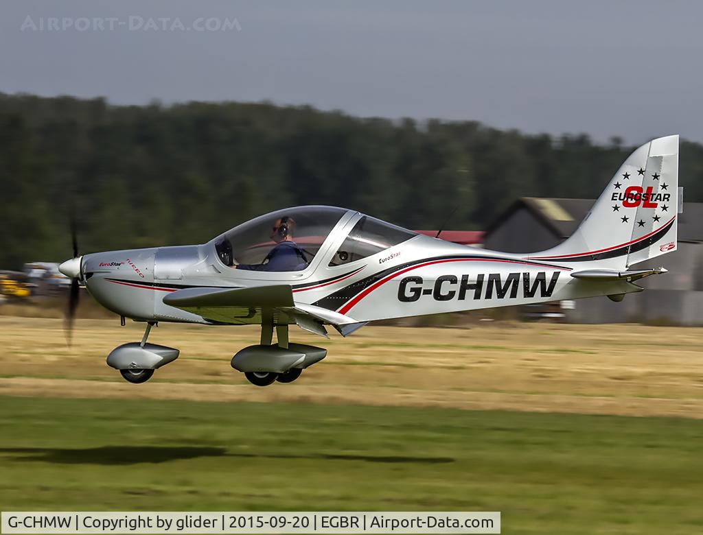 G-CHMW, 2013 Aerotechnik EV-97 Eurostar SL C/N LAA 315B-15158, Nice attitude!
