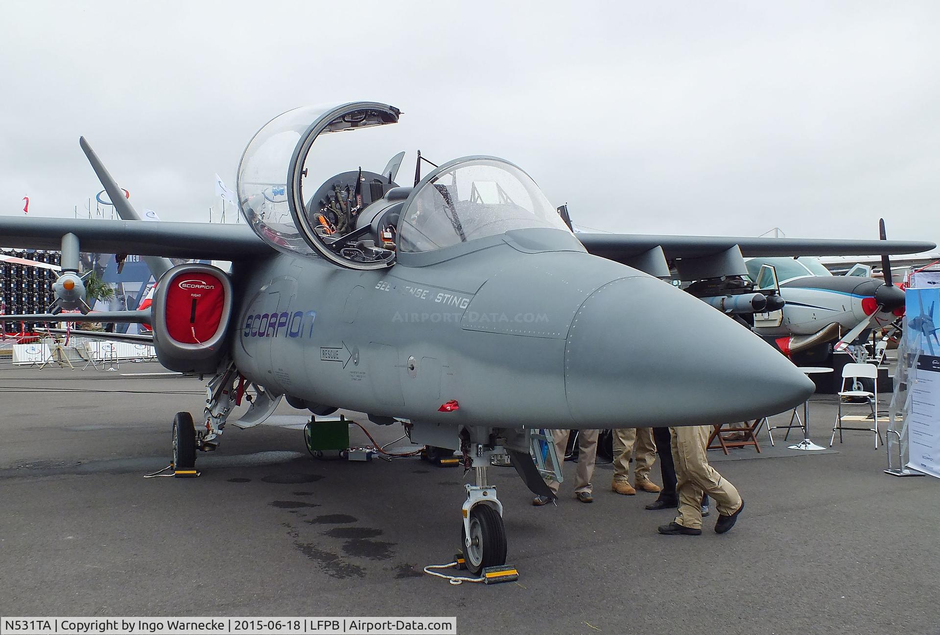N531TA, 2013 Cessna E530 Scorpion C/N 721001, Textron AirLand E530 Scorpion at the Aerosalon 2015, Paris