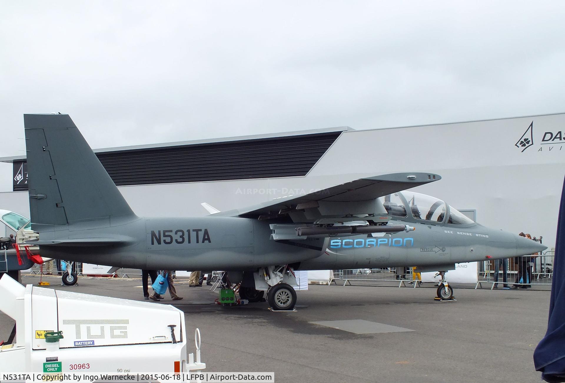 N531TA, 2013 Cessna E530 Scorpion C/N 721001, Textron AirLand E530 Scorpion at the Aerosalon 2015, Paris