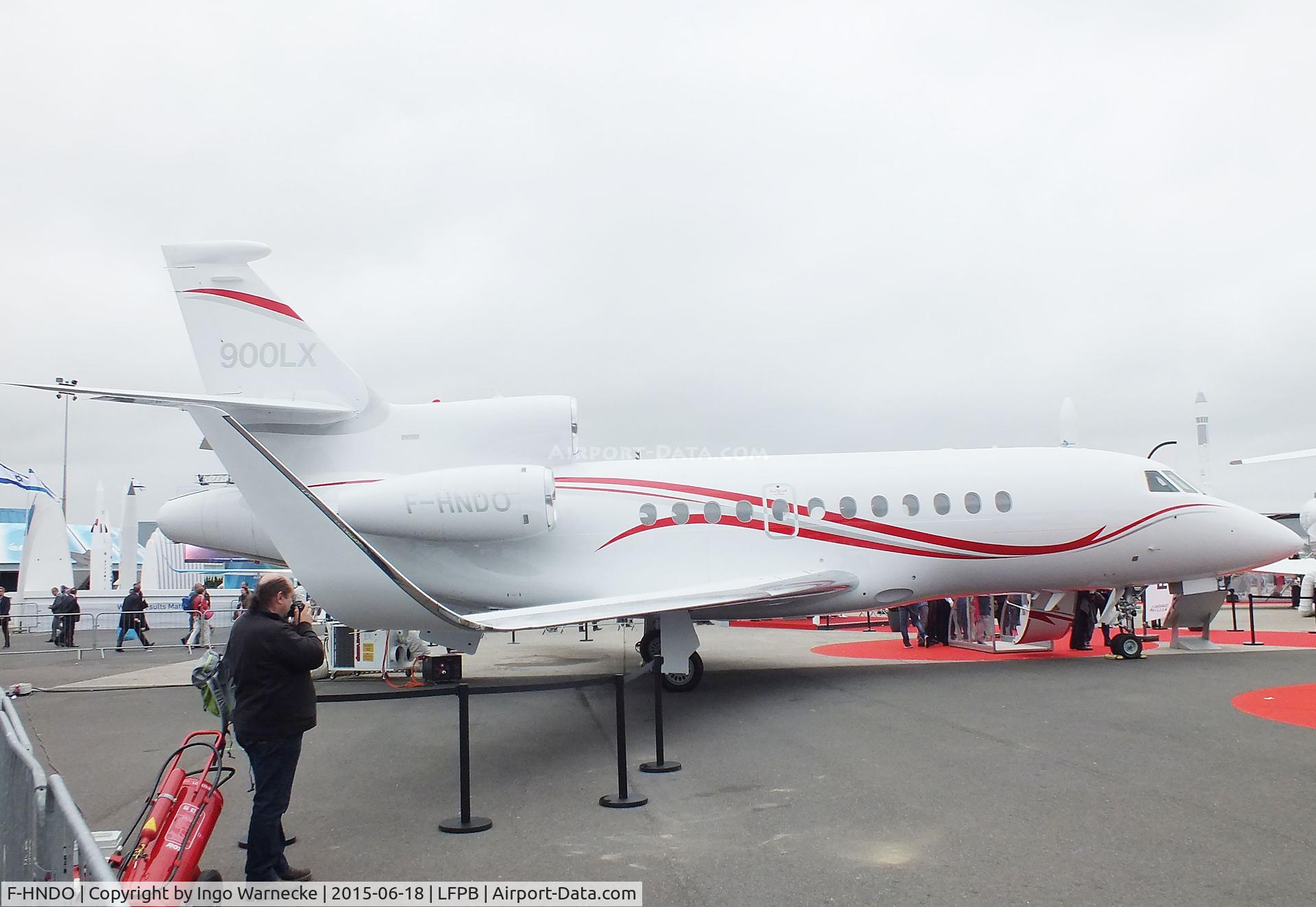F-HNDO, 2008 Dassault Falcon 900LX C/N 281, Dassault Falcon 900LX at the Aerosalon 2015, Paris