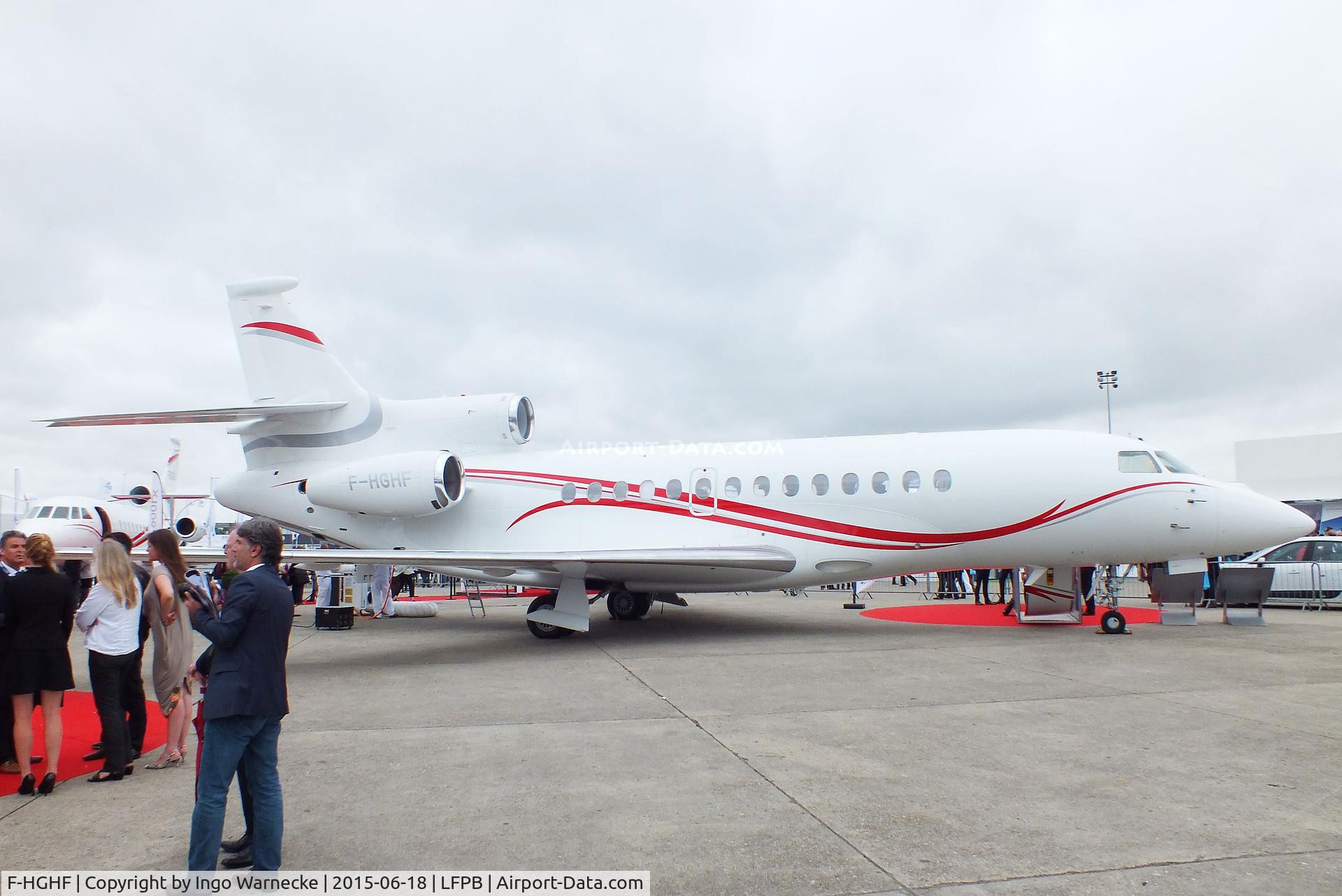 F-HGHF, 2013 Dassault Falcon 7X C/N 207, Dassault Falcon 7X at the Aerosalon 2015, Paris